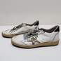 Ballstar Golden Goose White Leather Skateboarding Lace Up Sneakers image number 1
