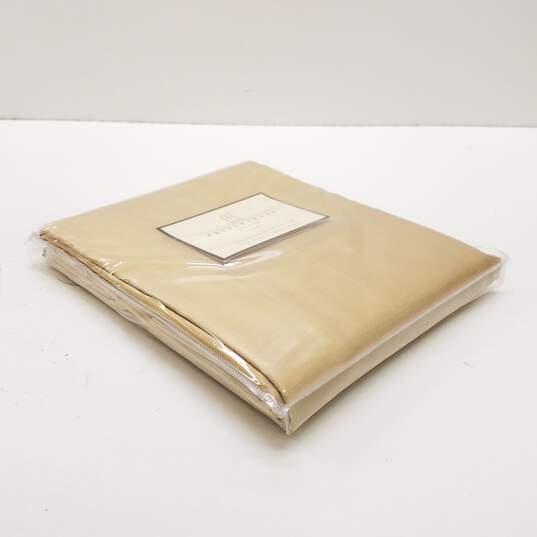Potterbarn Silk Drape Rideau Pole Pocket 50x84 Inches-Gold image number 3