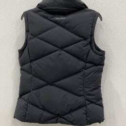 Womens Black Sleeveless Side Pockets Full-Zip Puffer Vest Size Medium alternative image