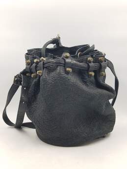 Authentic Alexander Wang Black Pebbled Bucket Bag
