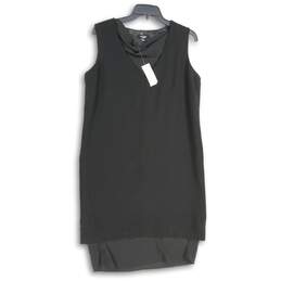 NWT Premise Womens Black V-Neck Sleeveless Pullover Mini Dress Size Medium
