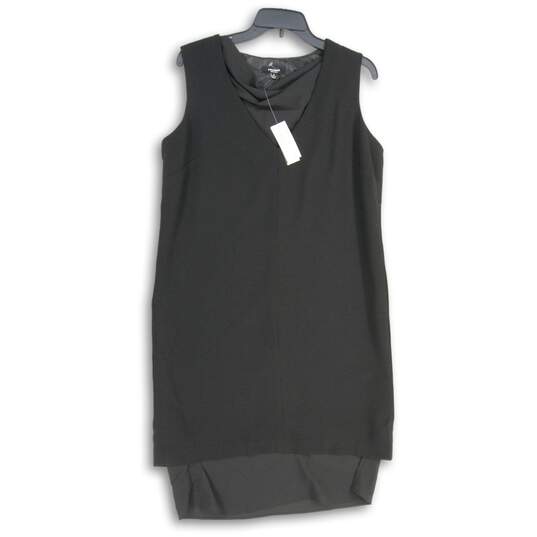 NWT Premise Womens Black V-Neck Sleeveless Pullover Mini Dress Size Medium image number 1