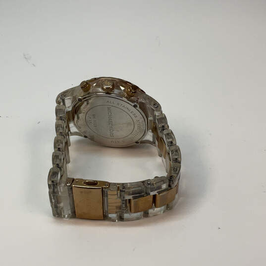 Designer Michael Kors Madison MK5323 Gold-Tone Rhinestone Analog Wristwatch image number 4