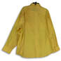 NWT Mens Yellow Collared Classic Fit Wrinkle Free Dress Shirt Sz 18.5 34/35 image number 2