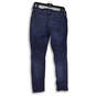 Womens Blue Distressed Denim Medium Wash Pockets Skinny Leg Jeans Size 27 image number 4