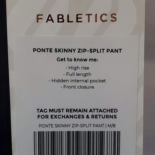 Fabletics Ponte Skinny Zip-Split Pants Size Medium image number 4