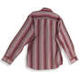 NWT Mens Purple Striped Long Sleeve Regular Fit Button-Up Shirt Size XL image number 2