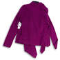 NWT Womens Purple Knitted Long Sleeve Open Front Cardigan Sweater Size M image number 2