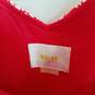 Boden red embroidered sleeveless fit and flare dress 10 image number 2