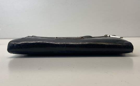Rebecca Minkoff Leather Chain Clutch Wallet Black image number 6