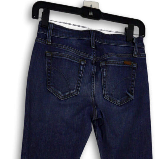 Womens Blue Denim Medium Wash Pockets Stretch Skinny Leg Jeans Size 2 image number 4