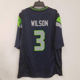 Nike Mens Navy Blue Seattle Seahawks Russell Wilson #3 NFL Jersey Size XL alternative image
