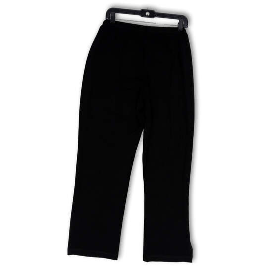 Womens Black Elastic Waist Straight Leg Pull-On Sweatpants Size 12/14 image number 2