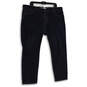 Mens Blue Denim Dark Wash 5 Design Pocket Straight Jeans Size 40x30 image number 1