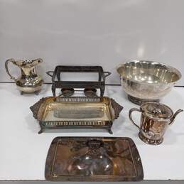 Bundle of Assorted Silver-Plated Serving Dishes