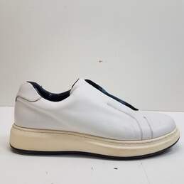 Karl Lagerfeld White Leather Slip On Sneakers Men's Size 9 M