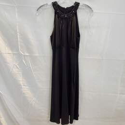 London Times Black Sleeveless Dress Size 2