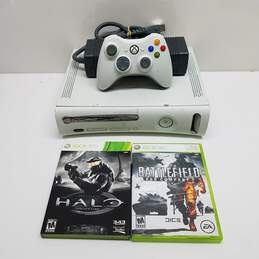 Microsoft Xbox 360 Fat NO HDD Console Bundle Controller & Games #5
