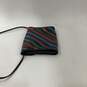 Womens Multicolor Leather Striped Serpent Inner Divider Flap Crossbody Bag image number 3