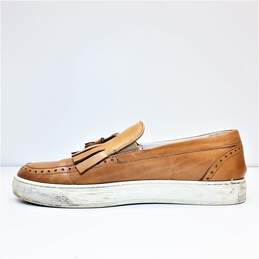 Bruno Bellini Italy Kiltie Tassel Brown Leather Loafers Shoes Men's Size 43 M alternative image