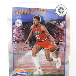 2019-20 Julius Erving NBA Hoops Premium Stock Tribute Philadelphia 76ers alternative image