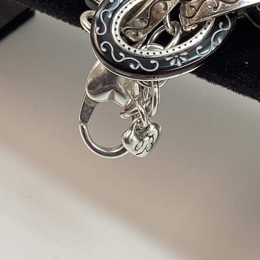 Designer Brighton Silver-Tone Lobster Clasp Fashionable Link Chain Bracelet image number 4