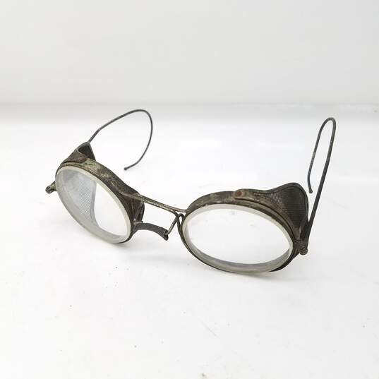 Vintage Metal Framed Eye Goggles image number 1