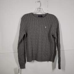 NWT Mens Knitted Crew Neck Long Sleeve Pullover Sweater Size Large