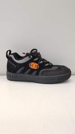 Men's DC SHOES LUKODA OG Size 6 Black/Grey/Orange Skateboarding Shoes