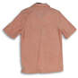 NWT Mens Pink Short Sleeve Collared The Island Terry Polo Shirt Size XS image number 2