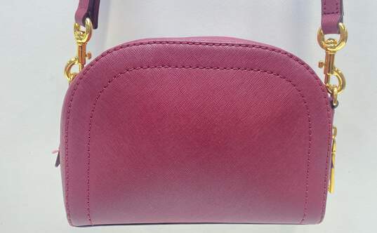 Marc Jacobs Saffiano Leather Playback Crossbody Bag Burgundy image number 2