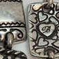 Designer Brighton Silver-Tone Flower Engraved Toggle Clasp Chain Bracelet image number 4