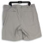 NWT Mens Gray Flat Front Slash Pocket Athletic Golf Chino Shorts Size 42 image number 2