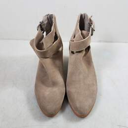 Sole Society Beige Suede Ankle Booties WM Size 9M