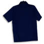 Mens Navy Blue Short Sleeve Collared Sports Golf Polo Shirt Size Small image number 2