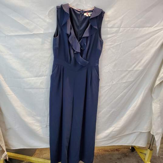 Boden Navy Blue Sleeveless Jumpsuit Women's Size 6P image number 1