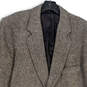 Mens Gray Long Sleeve Notch Lapel 2 Button Blazer Size 46 XL image number 3