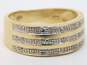 Elegant 14k Yellow Gold Diamond Accent Band Ring 5.8g image number 3