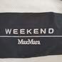 Weekend Max Mara Women White Rain Jacket Sz 7 image number 3