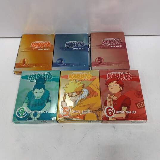 Bundle of Six Shonen Jump Naruto Anime DVD Box Sets image number 1