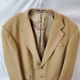 Stafford Men's Tan Camel Hair Blazer Jacket Size 46L alternative image
