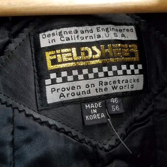 Fieldsheer armored leather motorcycle riding jacket men's 46 image number 4
