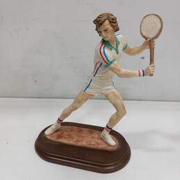 Ceramic Tennis Player Sculpture