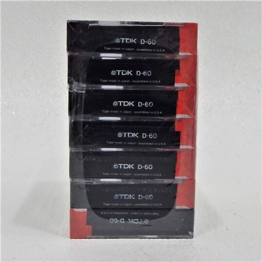 7 PACK TDK D60 Blank Audio Cassette Tapes IEC1/Type1 High Output - NEW SEALED image number 4