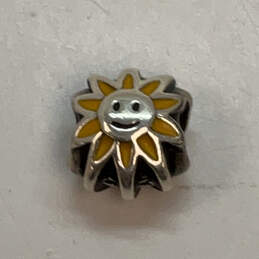 Designer Pandora 925 ALE Sterling Silver Enamel Sunflower Beaded Charm alternative image