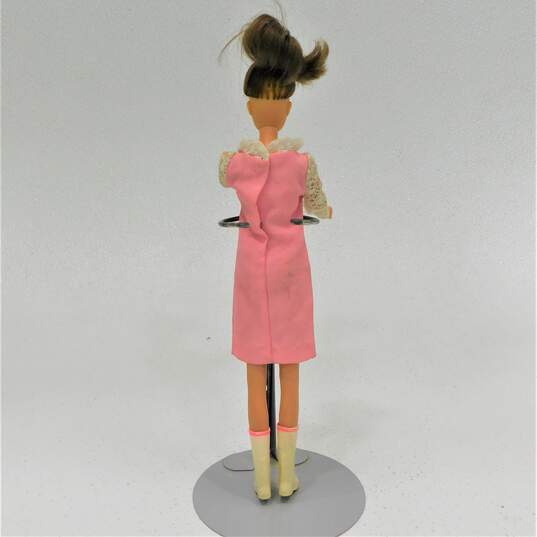 Vntg1966 Mattel Barbie Francie Doll Brunette Rooted Lashes Bendable Legs image number 2