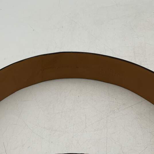 Michael Kors Womens Multicolor Leather Signature Print Adjustable Waist Belt 40" image number 3