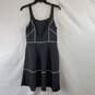 ABS Women Black/White Piping Dress M NWT image number 1