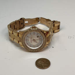 Designer Michael Kors MK-5403 Gold-Tone Round Dial Analog Wristwatch w/ Box alternative image