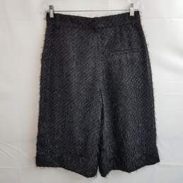 Women's textured metallic culottes wide leg shorts 8